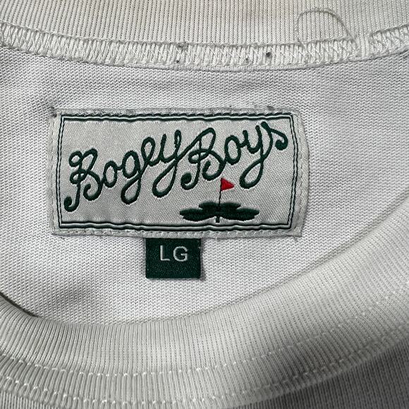 Bogey Boys White T-Shirt Large Boxy Fit Golf Streetwear - Picture 4 of 8